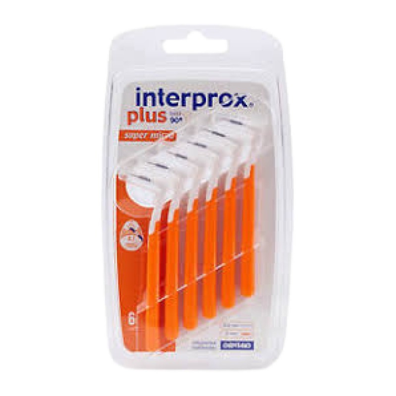 CEPILLO INTERPROX PLUS SUPER MICRO 10 UD NARANJA