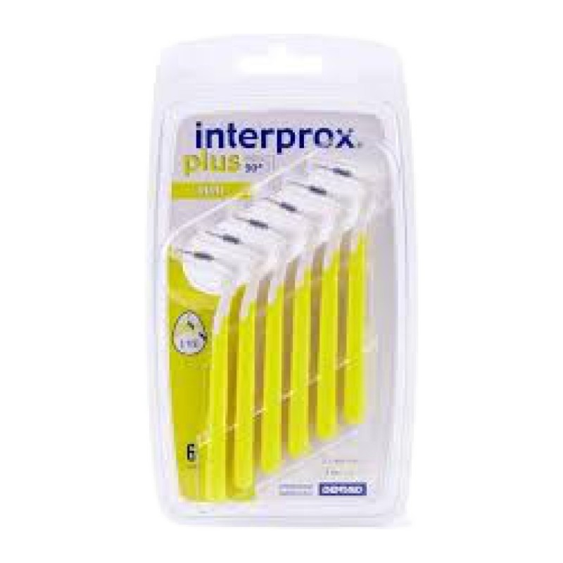 CEPILLO INTERPROX PLUS MINI 10 U DENTAID AMARILL