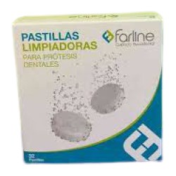 FARLINE LIMPIEZA PROTESIS DENTAL 32 UDS