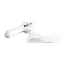 CEPILLO Y PEINE INFANTIL SOFT SUAVINEX BLANCO DE
