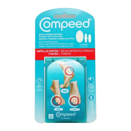 COMPEED AMPOLLAS HIDROCOLOIDE SURTIDO 5 U