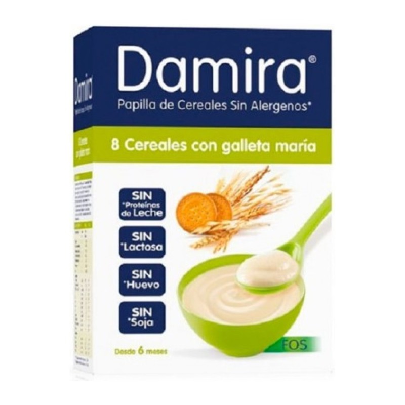 DAMIRA PAPILLA 8 CEREALES GALLETA MARIA Y FOS 60