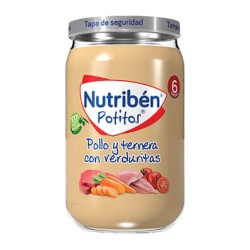 NUTRIBEN POLLO Y TERNERA CON VERDURITAS POTITO 2