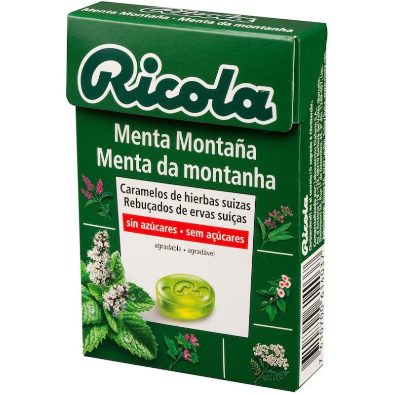 RICOLA MENTA MONTAÑA SIN AZUCAR CAJA