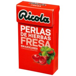 RICOLA PERLAS SIN AZUCAR FRESA 25 G