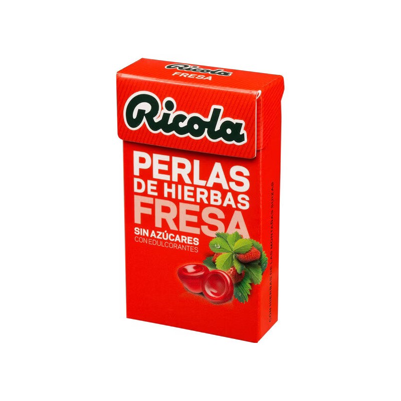 RICOLA PERLAS SIN AZUCAR FRESA 25 G