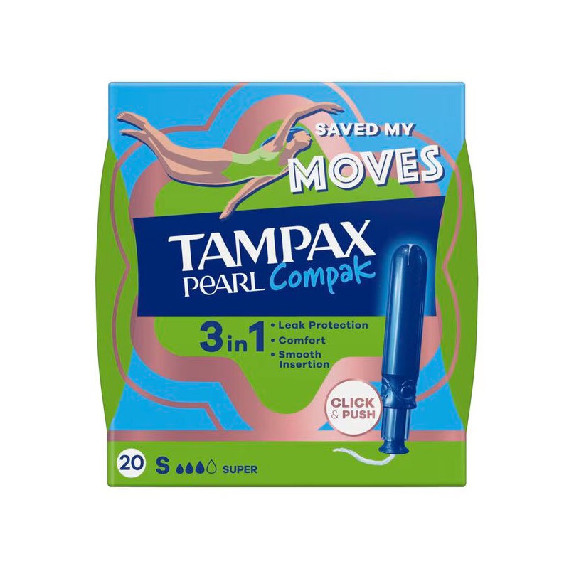 TAMPAX COMPAK PEARL SUPER