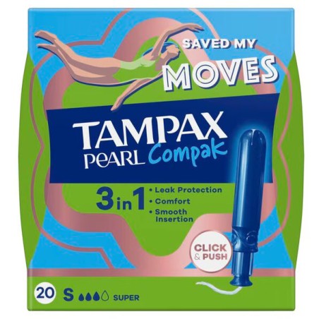 TAMPAX COMPAK PEARL SUPER